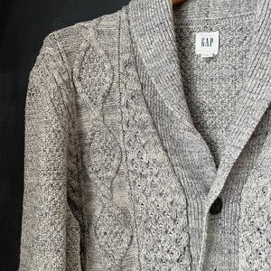Gap shawl collar chunky cardigan
